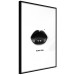 Wall Poster Dark Lips - black lips and English text on a white background 125915 additionalThumb 11