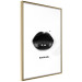 Wall Poster Dark Lips - black lips and English text on a white background 125915 additionalThumb 14