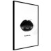 Wall Poster Dark Lips - black lips and English text on a white background 125915 additionalThumb 12