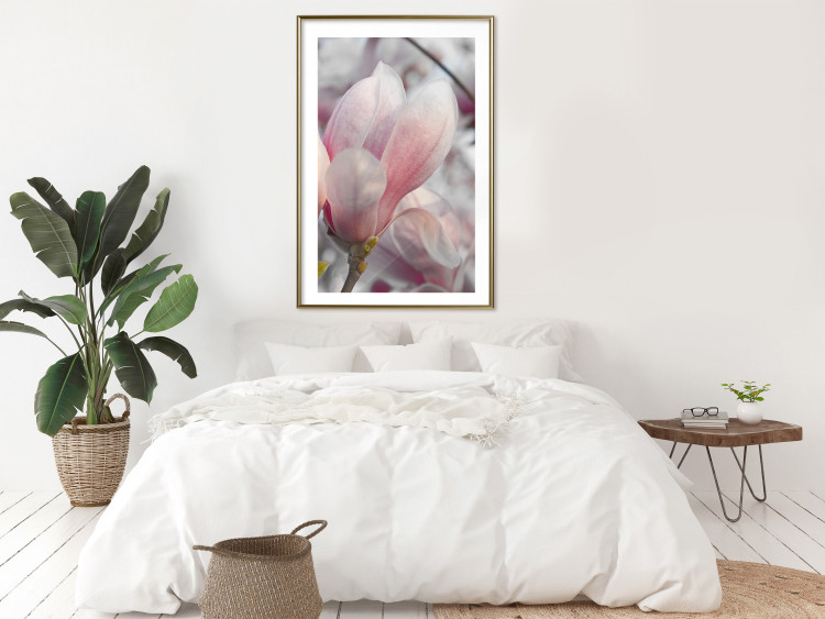 Wall Poster Harbinger of Spring - spring plant with delicately pink flower 126215 additionalImage 13