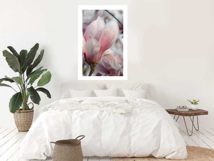 Wall Poster Harbinger of Spring - spring plant with delicately pink flower 126215 additionalImage 2