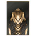 Poster Pharaoh's Gold - golden abstract figure on solid black background 128015 additionalThumb 21