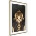 Poster Pharaoh's Gold - golden abstract figure on solid black background 128015 additionalThumb 9