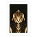 Poster Pharaoh's Gold - golden abstract figure on solid black background 128015 additionalThumb 25