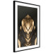 Poster Pharaoh's Gold - golden abstract figure on solid black background 128015 additionalThumb 14