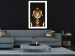 Poster Pharaoh's Gold - golden abstract figure on solid black background 128015 additionalThumb 7