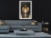 Poster Pharaoh's Gold - golden abstract figure on solid black background 128015 additionalThumb 18