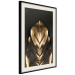 Poster Pharaoh's Gold - golden abstract figure on solid black background 128015 additionalThumb 8