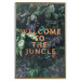 Wall Poster Welcome to the Jungle - red English inscription on a jungle background 128815 additionalThumb 16