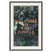 Wall Poster Welcome to the Jungle - red English inscription on a jungle background 128815 additionalThumb 24