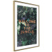 Wall Poster Welcome to the Jungle - red English inscription on a jungle background 128815 additionalThumb 7