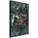 Wall Poster Welcome to the Jungle - red English inscription on a jungle background 128815 additionalThumb 11