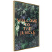 Wall Poster Welcome to the Jungle - red English inscription on a jungle background 128815 additionalThumb 12