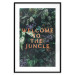 Wall Poster Welcome to the Jungle - red English inscription on a jungle background 128815 additionalThumb 27