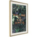 Wall Poster Welcome to the Jungle - red English inscription on a jungle background 128815 additionalThumb 3