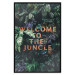 Wall Poster Welcome to the Jungle - red English inscription on a jungle background 128815 additionalThumb 18