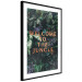 Wall Poster Welcome to the Jungle - red English inscription on a jungle background 128815 additionalThumb 6
