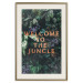 Wall Poster Welcome to the Jungle - red English inscription on a jungle background 128815 additionalThumb 23