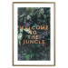 Wall Poster Welcome to the Jungle - red English inscription on a jungle background 128815 additionalThumb 19