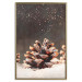 Wall Poster Winter Pinecone - composition of a wintry scene with falling snow 131915 additionalThumb 26