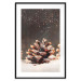 Wall Poster Winter Pinecone - composition of a wintry scene with falling snow 131915 additionalThumb 16
