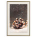 Wall Poster Winter Pinecone - composition of a wintry scene with falling snow 131915 additionalThumb 20