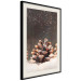 Wall Poster Winter Pinecone - composition of a wintry scene with falling snow 131915 additionalThumb 2