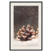 Wall Poster Winter Pinecone - composition of a wintry scene with falling snow 131915 additionalThumb 23