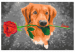 Paint by Number Kit Dog With Rose  132315 additionalThumb 7