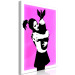 Canvas Print Bomb Hug (1-piece) Vertical - street art of a woman with a bomb 132415 additionalThumb 2