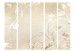 Folding Screen Symphony of Senses II (5-piece) - beige background with floral ornaments 132715 additionalThumb 3