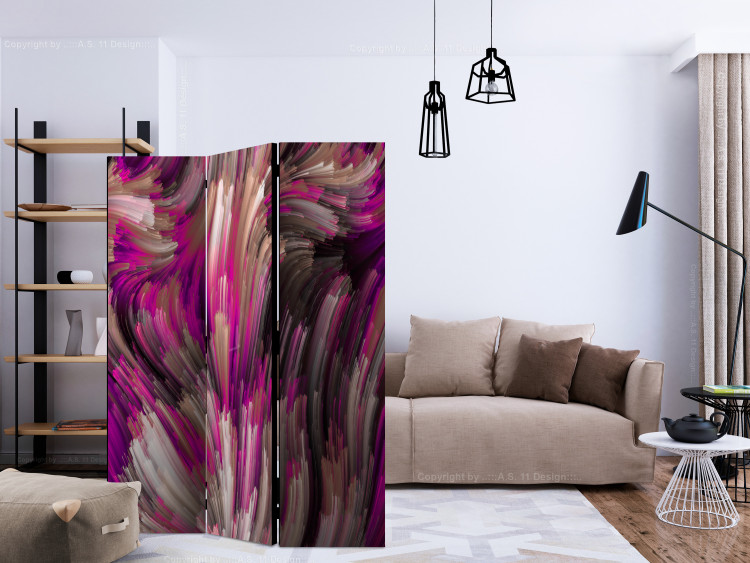 Room Separator Purple Energy - artistic pink landscape in abstract motif 133715 additionalImage 4