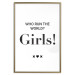Poster Who Run The World? Girls! - black English quotes in the form of a citation 134215 additionalThumb 27