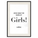 Poster Who Run The World? Girls! - black English quotes in the form of a citation 134215 additionalThumb 21