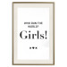 Poster Who Run The World? Girls! - black English quotes in the form of a citation 134215 additionalThumb 22