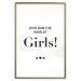 Poster Who Run The World? Girls! - black English quotes in the form of a citation 134215 additionalThumb 20