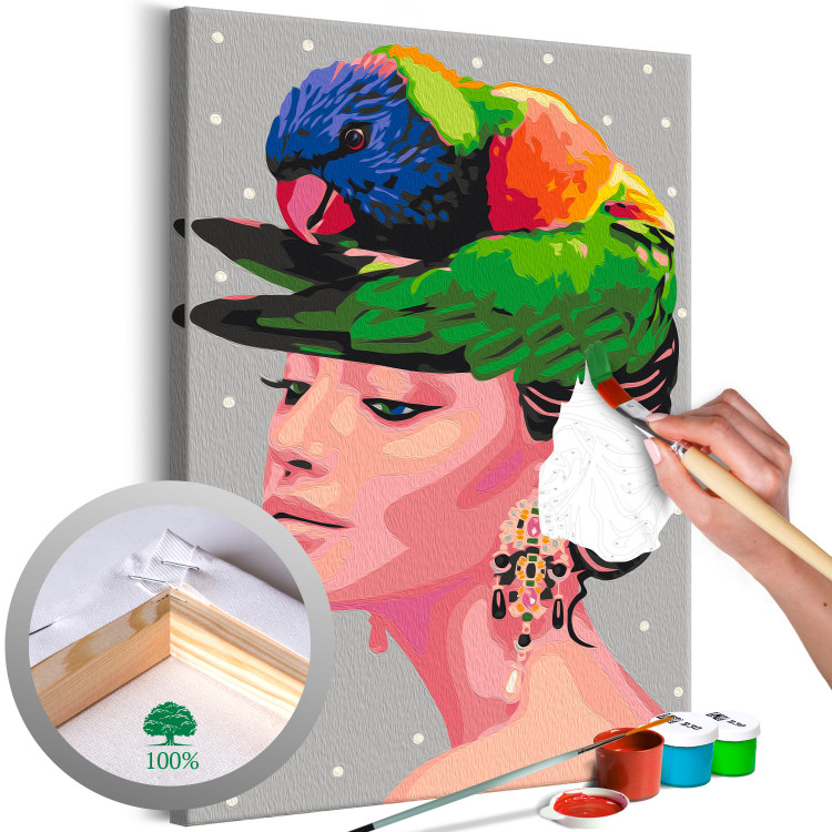Paint by Number Kit Parrot on the Head 135315