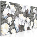 Canvas Print White Poppy - Abstraction with flowers and concrete 135515 additionalThumb 2