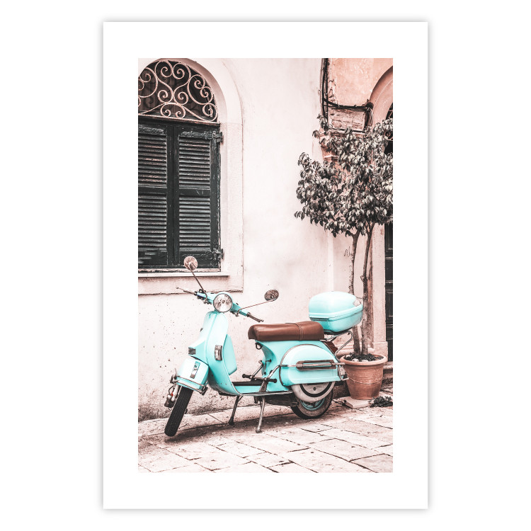 Wall Poster Iconic Vespa - automotive composition against the backdrop of an Italian city street 135915 additionalImage 11
