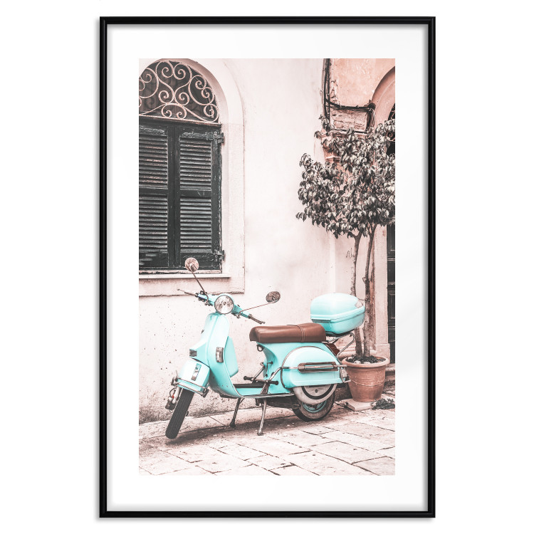 Wall Poster Iconic Vespa - automotive composition against the backdrop of an Italian city street 135915 additionalImage 14