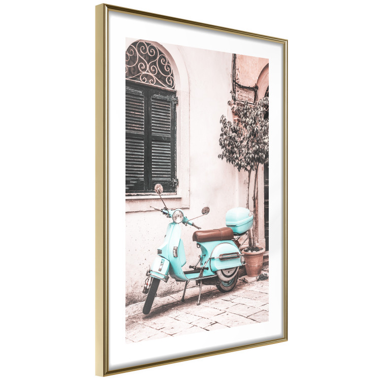 Wall Poster Iconic Vespa - automotive composition against the backdrop of an Italian city street 135915 additionalImage 4