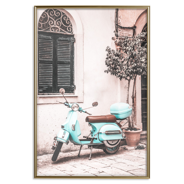 Wall Poster Iconic Vespa - automotive composition against the backdrop of an Italian city street 135915 additionalImage 9