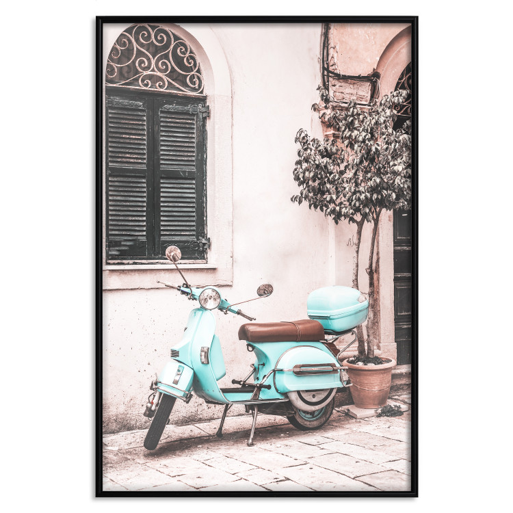 Wall Poster Iconic Vespa - automotive composition against the backdrop of an Italian city street 135915 additionalImage 10