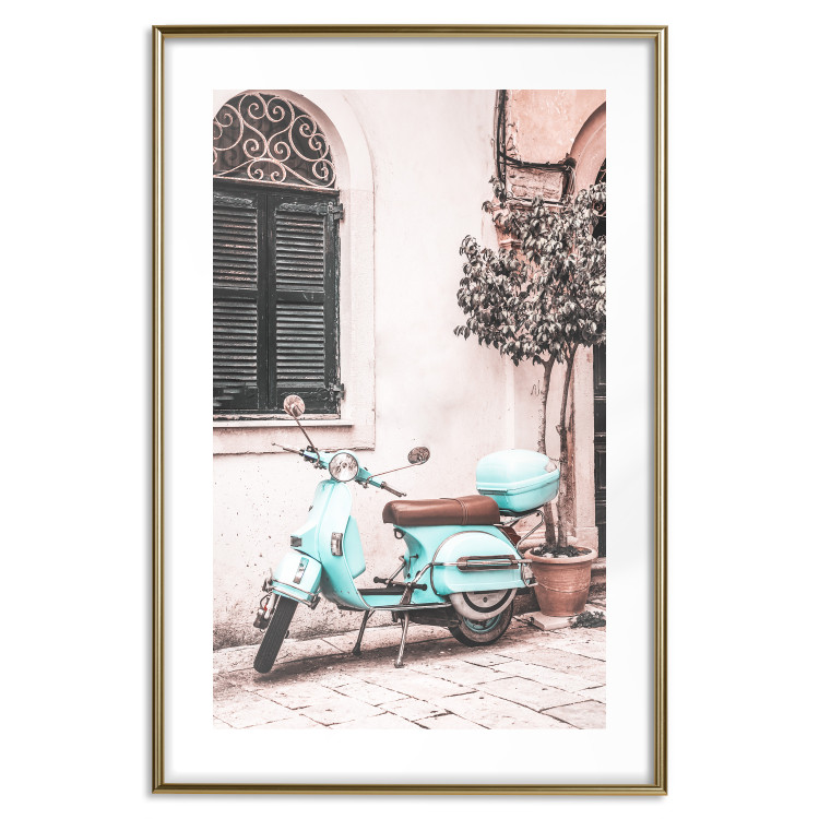 Wall Poster Iconic Vespa - automotive composition against the backdrop of an Italian city street 135915 additionalImage 13