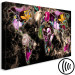 Canvas Jungle Flower Map (1-piece) Wide - colorful abstraction 143415 additionalThumb 6
