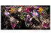 Canvas Jungle Flower Map (1-piece) Wide - colorful abstraction 143415
