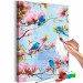 Paint by Number Kit Spring Time Songs - Blue Birds Between Cherry Blossoms 144615 additionalThumb 6