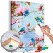 Paint by Number Kit Spring Time Songs - Blue Birds Between Cherry Blossoms 144615
