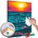 Paint by Number Kit Royal Sea - Sunset in Turquoise Water 145215
