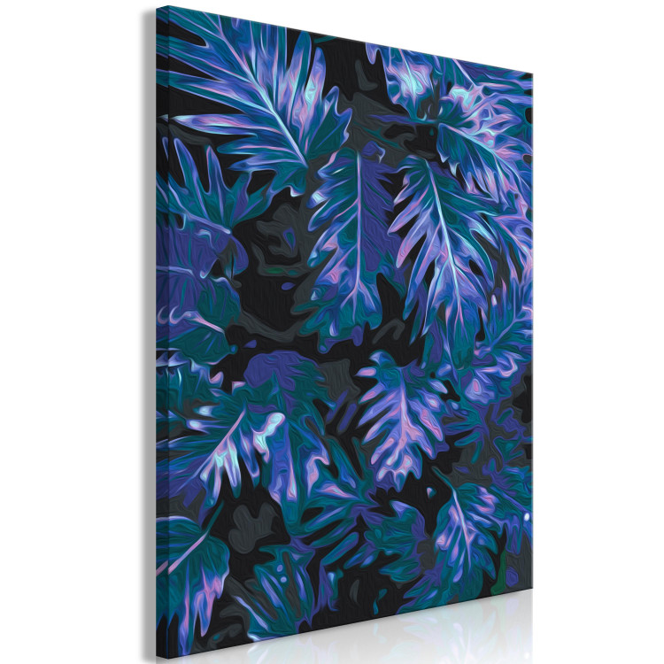 Paint by Number Kit Inky Mystery - Multitude of Dark Navy Blue Leaves 146215 additionalImage 6